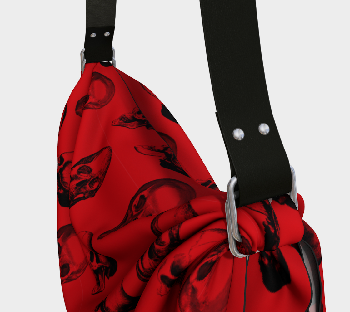 Skull origami bag