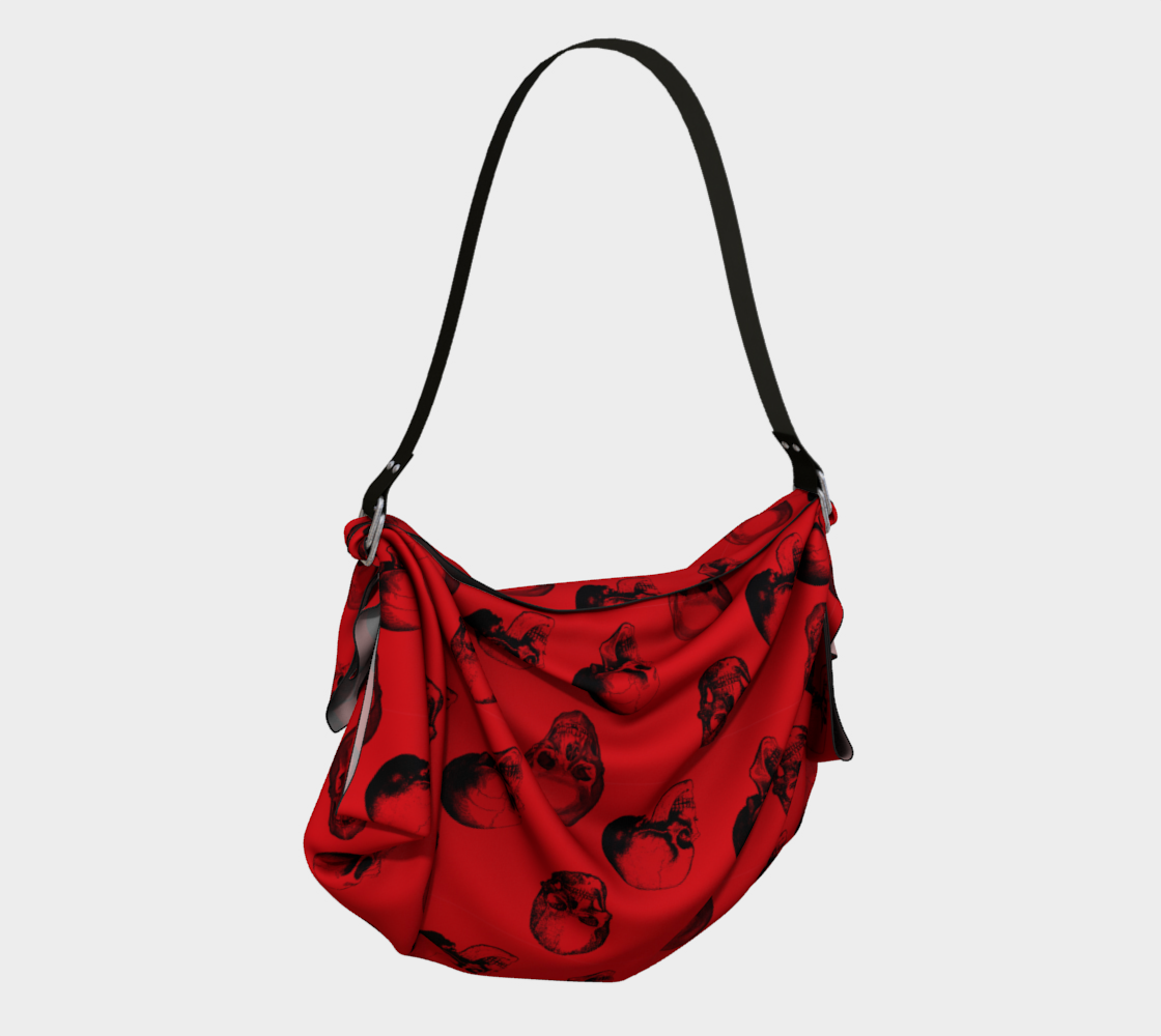Skull origami bag