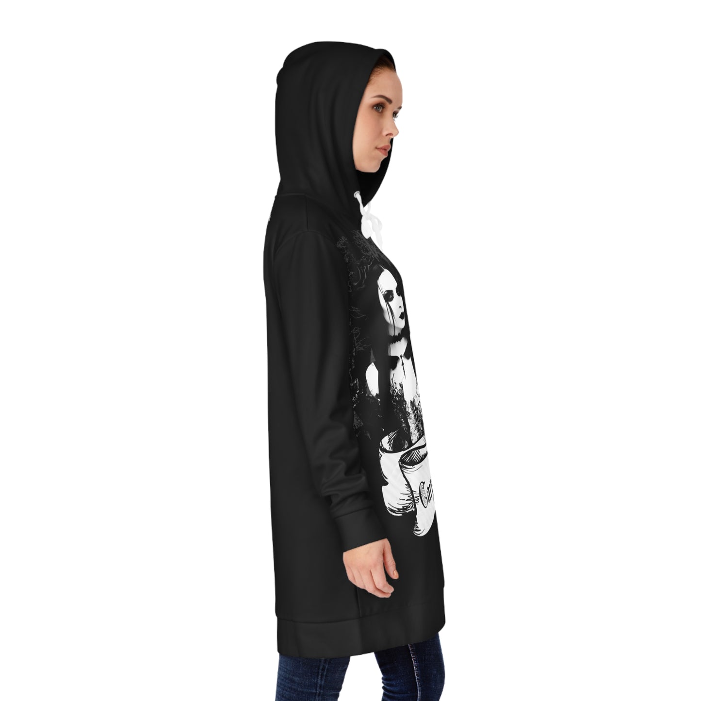 Carpe Noctem Goth Women's Hoodie Dress (AOP)