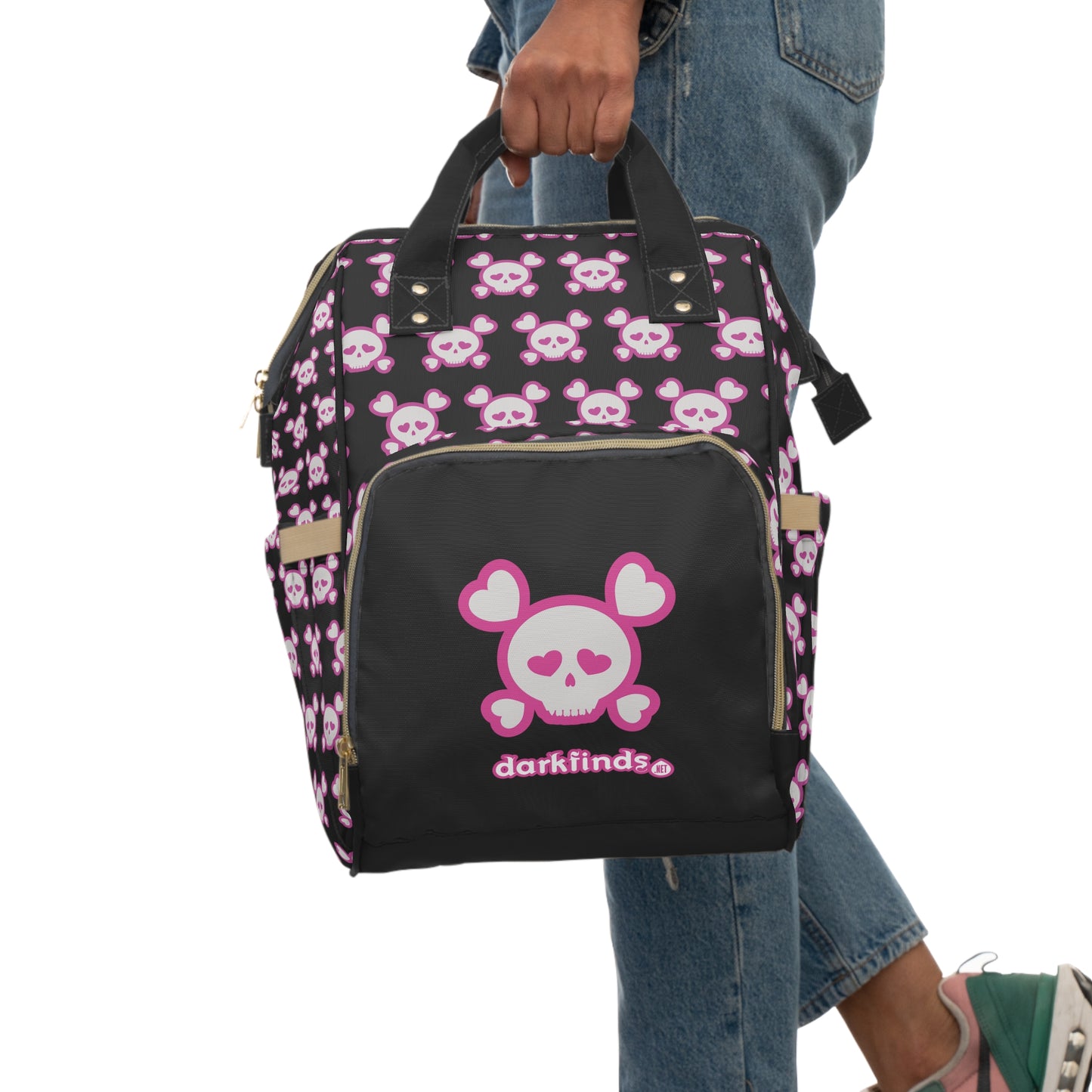 Cute Skull Multifunctional Diaper Backpack