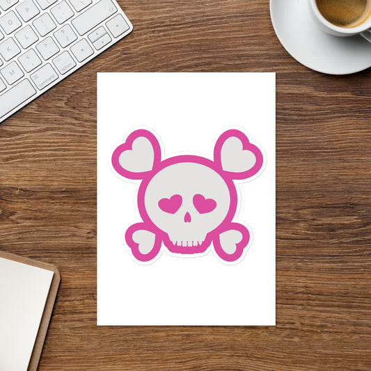 Skull Love Sticker sheet