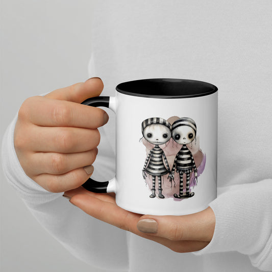 Creepy Dolls Mug with Color Inside