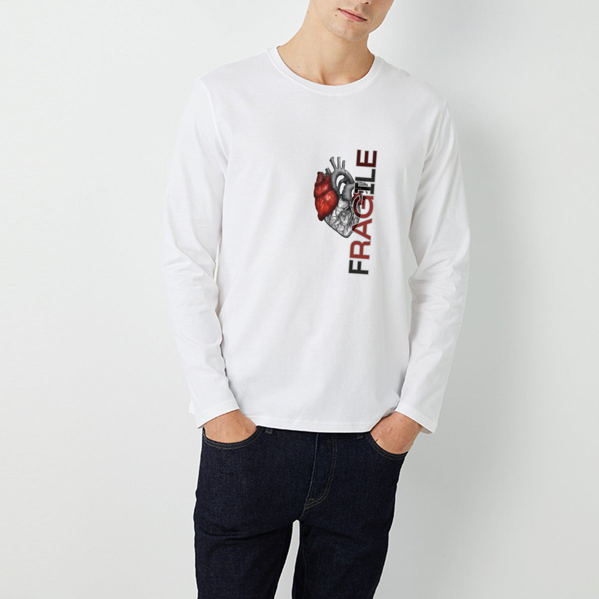 Fragile Heart long sleeve T-shirt  - emotional gothic