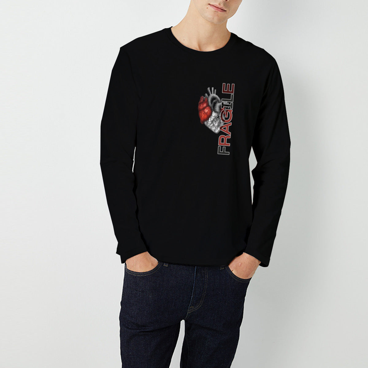 Fragile Heart long sleeve T-shirt  - emotional gothic